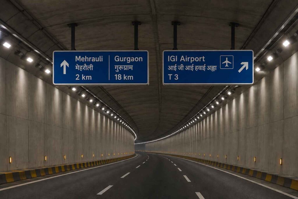 Tunnel Sign Boards