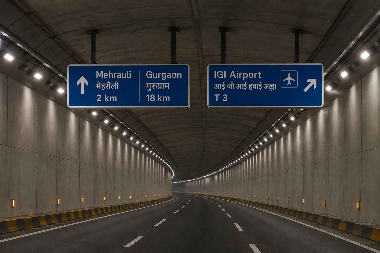 Tunnel Sign Boards
